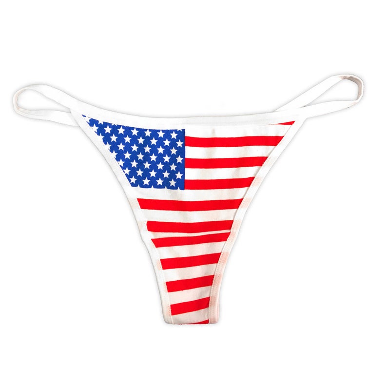 Wholesale American Flag Women's Thong Underwear